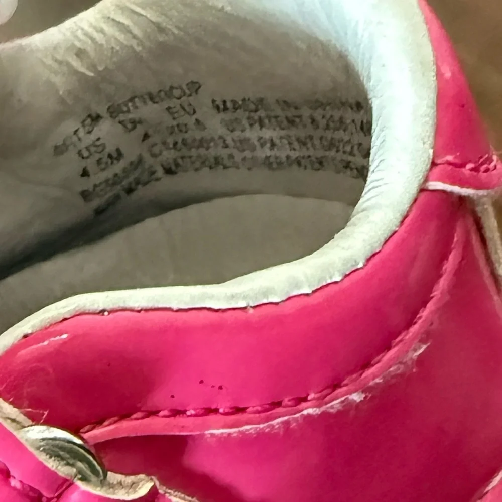 Stride Rite Soft Motion Buttercup Pink Patent Leather Mary Jane Shoes-Size 4.5